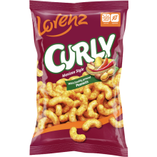 LORENZ Curly Mexican Snacks 100g (Pack of 14)