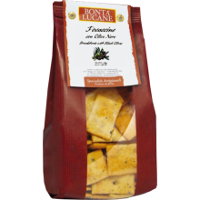 BONTA LUCANE Focaccine - Breadshorts with Black Olives 200g (Pack of 10)