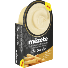 MEZETE On the Go - Classic Hummus / Bread Sticks 92g (Pack of 6)
