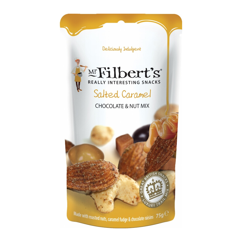 Filbert-Press Mr Filbert's Salted Caramel Chocolate & Nut Mix 75G (Pack Of 15)