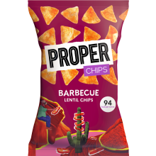 PROPER Chips - Barbecue Lentil Chips 85g (Pack of 8)