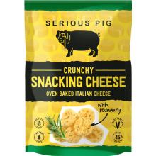 SERIOUS PIG Crunchy Snacking Cheese with Rosemary 25g (Pack of 24)