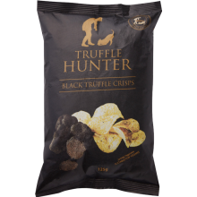 TRUFFLE HUNTER Black Truffle Crisps - Bag 125g (Pack of 12)