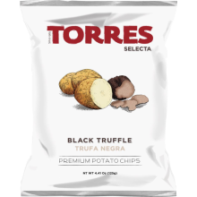 TORRES Black Truffle Premium Potato Chips 125g (Pack of 15)