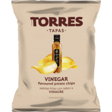 TORRES Tapas Vinegar Flavoured Potato Chips 125g (Pack of 17)
