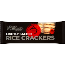THE SNACK ORGANISATION Lightly Salted Rice Crackers 100g (Pack of 12)