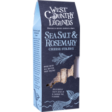 WEST COUNTRY LEGENDS Sea Salt & Rosemary Cheese Straws 100g (Pack of 6)