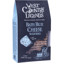 WEST COUNTRY LEGENDS Bath Blue Cheese Wafers 80g (Pack of 6)