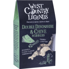 WEST COUNTRY LEGENDS Double Devonshire & Chive Nibbles 85g (Pack of 12)