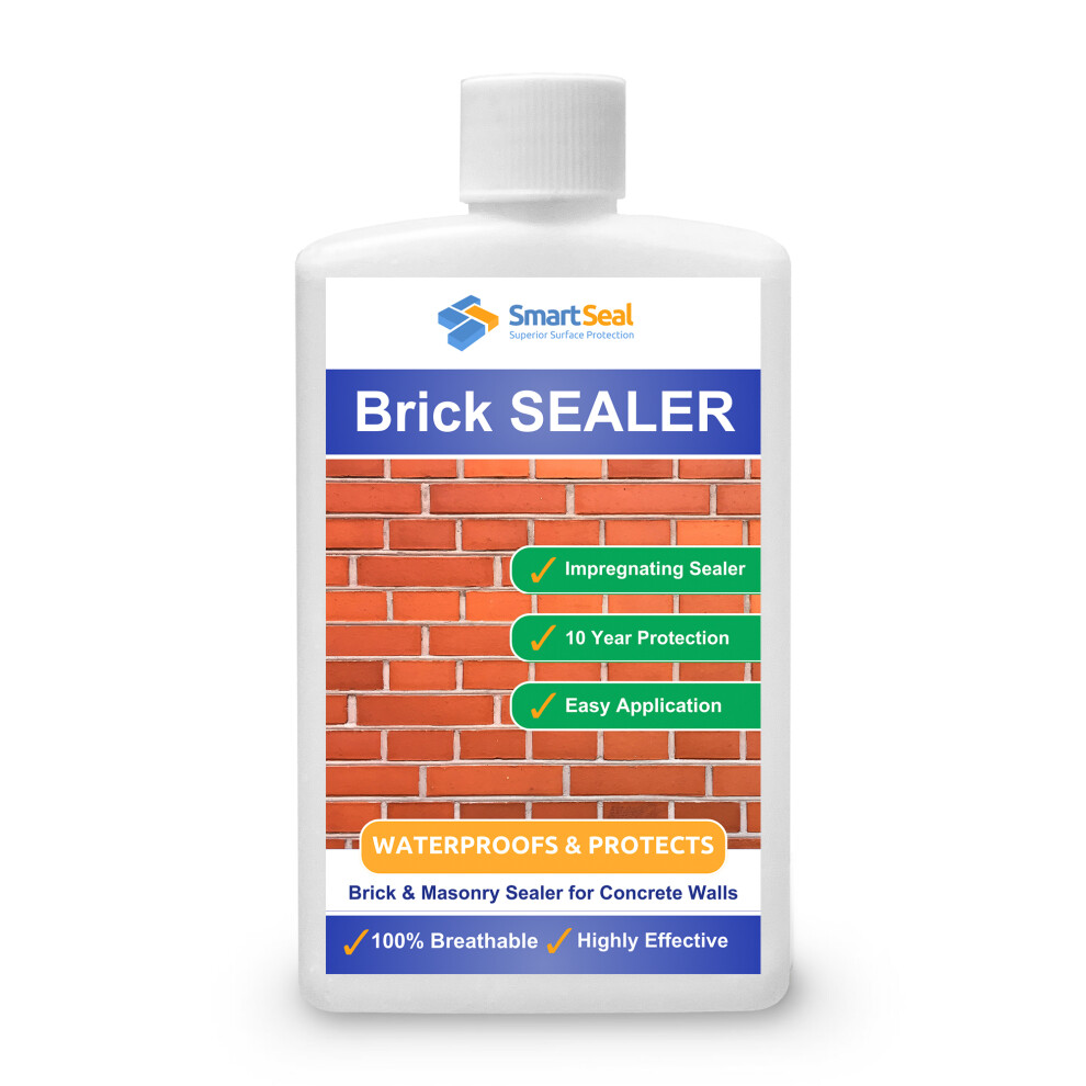 (100ML Sample) Smartseal Brick Sealer - Highly Protective Breathable Water & Damp Proof Sealer for Brickwork, Masonry & Concrete