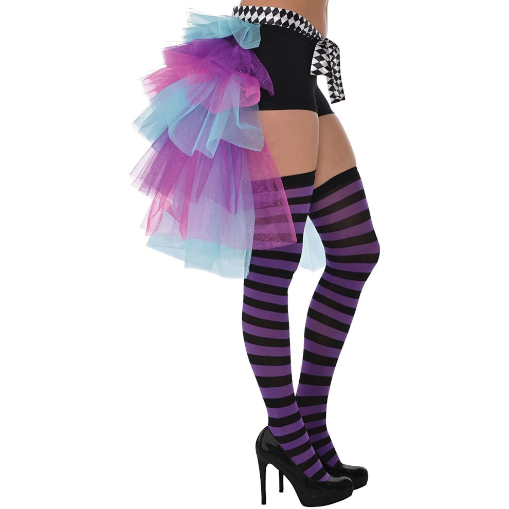 (Mad Hatter, M/L) Woman Police Costume Halloween Pirate Party Dress