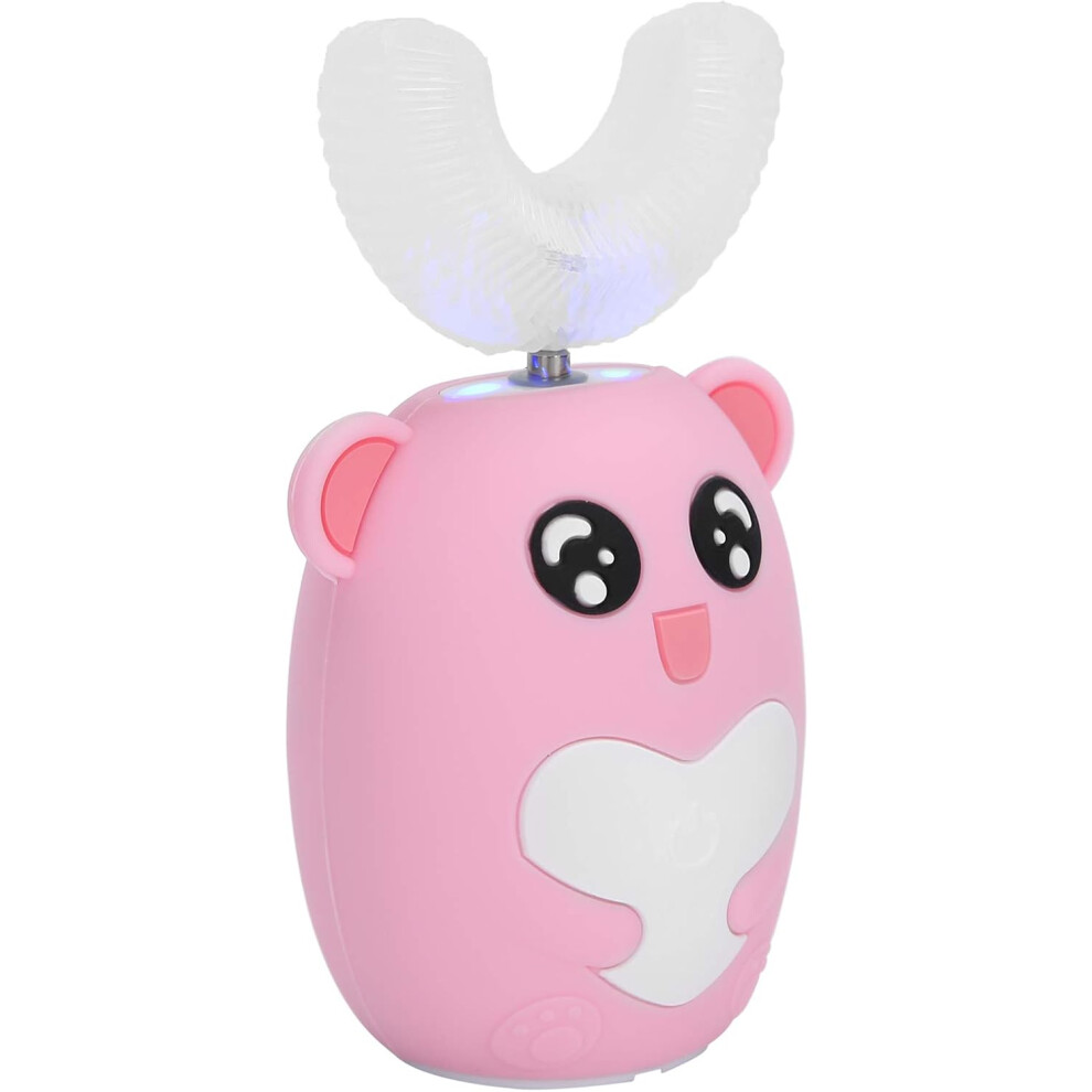 Autobrush for Kids,U-Shape Silicone Electric Automatic Toothbrush for 2-12 Years Old Kid Teenager Student, 60S Timer Cleaning+3 Modes-image-OPC-PF2TDHC-NEW