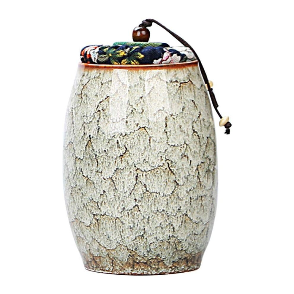 (A) Kitchen Storage Jars with Lids, Vintage Tea Coffee Sugar Canister Ceramic Food Storage Jar for Coffee,Spice,Nut