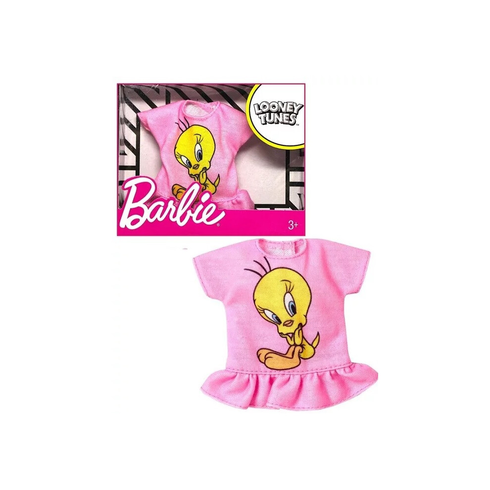 Barbie Doll Outfit Fancy Dress Girl's Doll Top T-Shirts Looney Tunes Tweety Bird