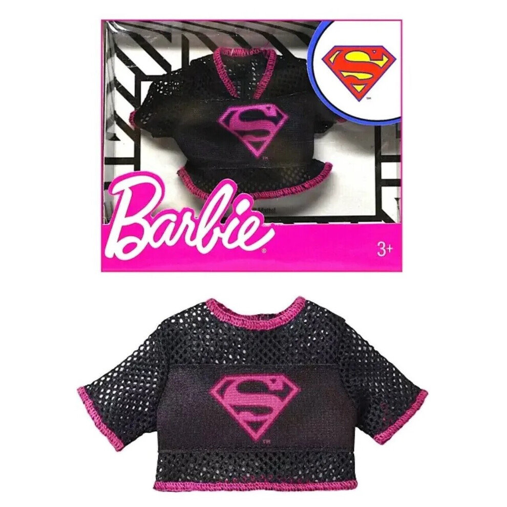 Barbie Doll Outfit Fancy Dress Girl's Doll Top T-Shirts Superman