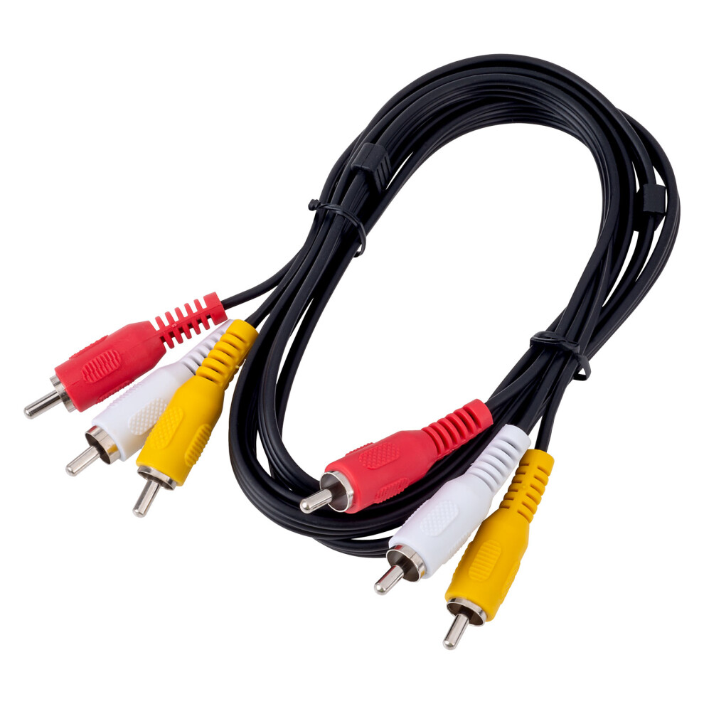 AV:Link 112.072UK 3 X RCA Plugs To 3 X RCA Plugs Lead 1.5m