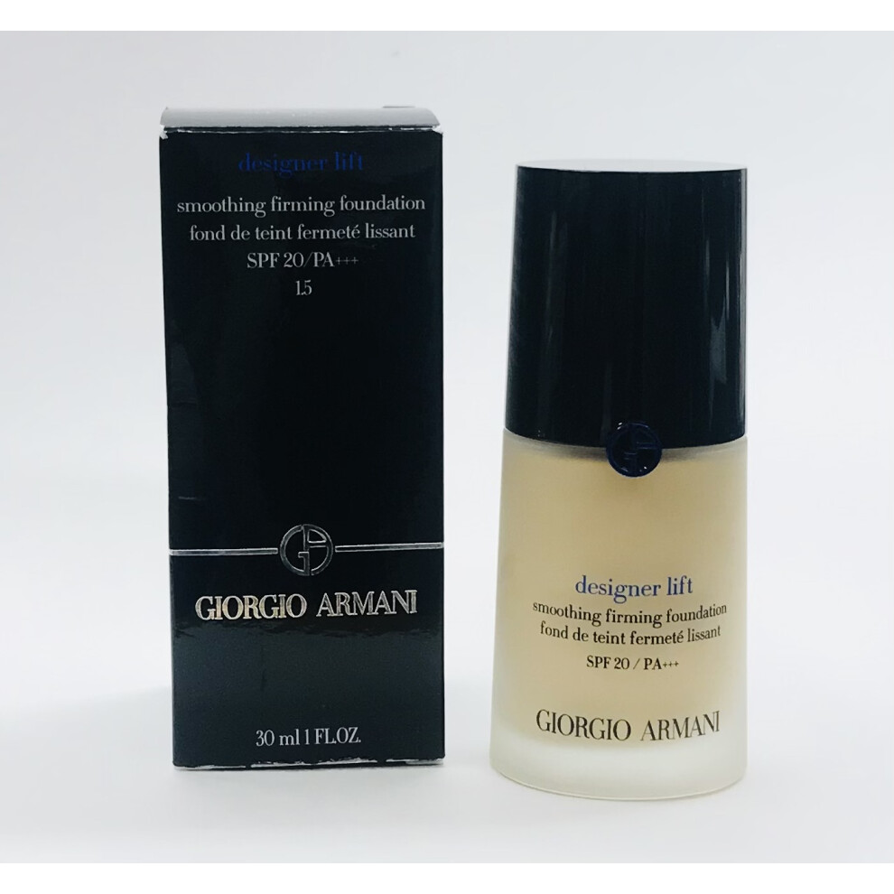 Giorgio Armani Designer Lift Smoothing Firming Foundation Shade 1.5