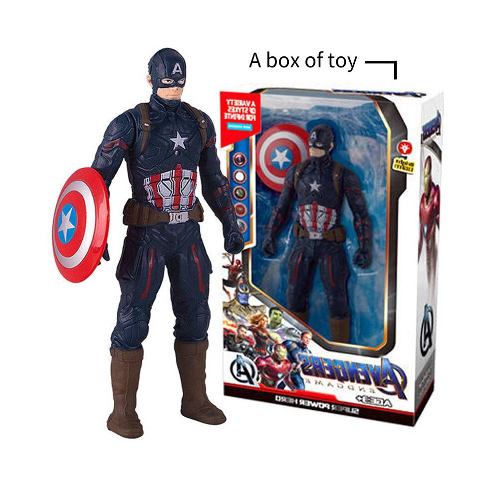 (Captain America) Glowing Action Figures Toy Captain America Models Gift