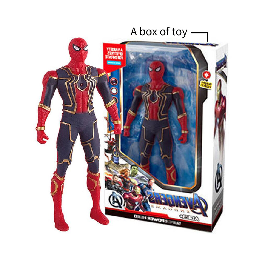 (SpiderMan) Glowing Action Figures Toy Captain America Models Gift