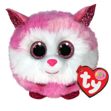 TY UK 42522 Prinses Roze Pinky Husky-Ty Puffies-Reg, Multikleur, 10 cm