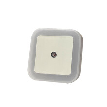 (White) Eu Plugin Auto Sensor Control Led Night Light Lamp For Bedroom Hallway