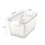 Living And Home 2 Layer Fridge Drain Storage Basket Box with Lids For Food Fruit Vegetable Contain 6