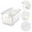 Living And Home 2 Layer Fridge Drain Storage Basket Box with Lids For Food Fruit Vegetable Contain 5