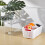 Living And Home 2 Layer Fridge Drain Storage Basket Box with Lids For Food Fruit Vegetable Contain 2