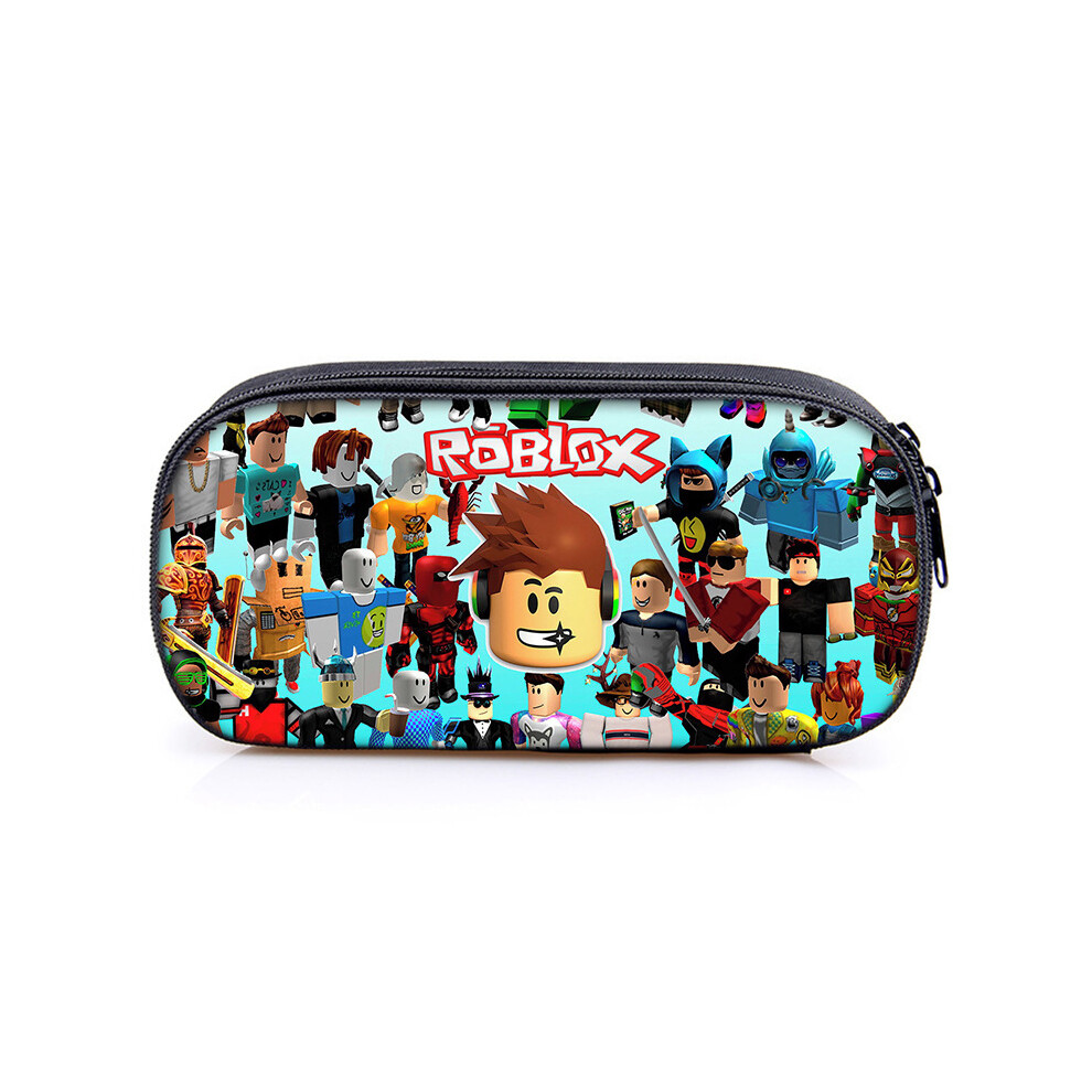 (Style A) Game Roblox Pencil Case Handheld Pen Bag Storage Pouch Student Large Capacity