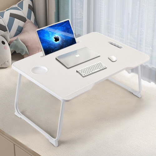 Living And Home (White) Laptop Table Portable Folding Computer Notebook Desk Office Stand 2