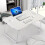 Living And Home (White (With Drawer)) Laptop Table Portable Folding Computer Notebook Desk Office Stand 3