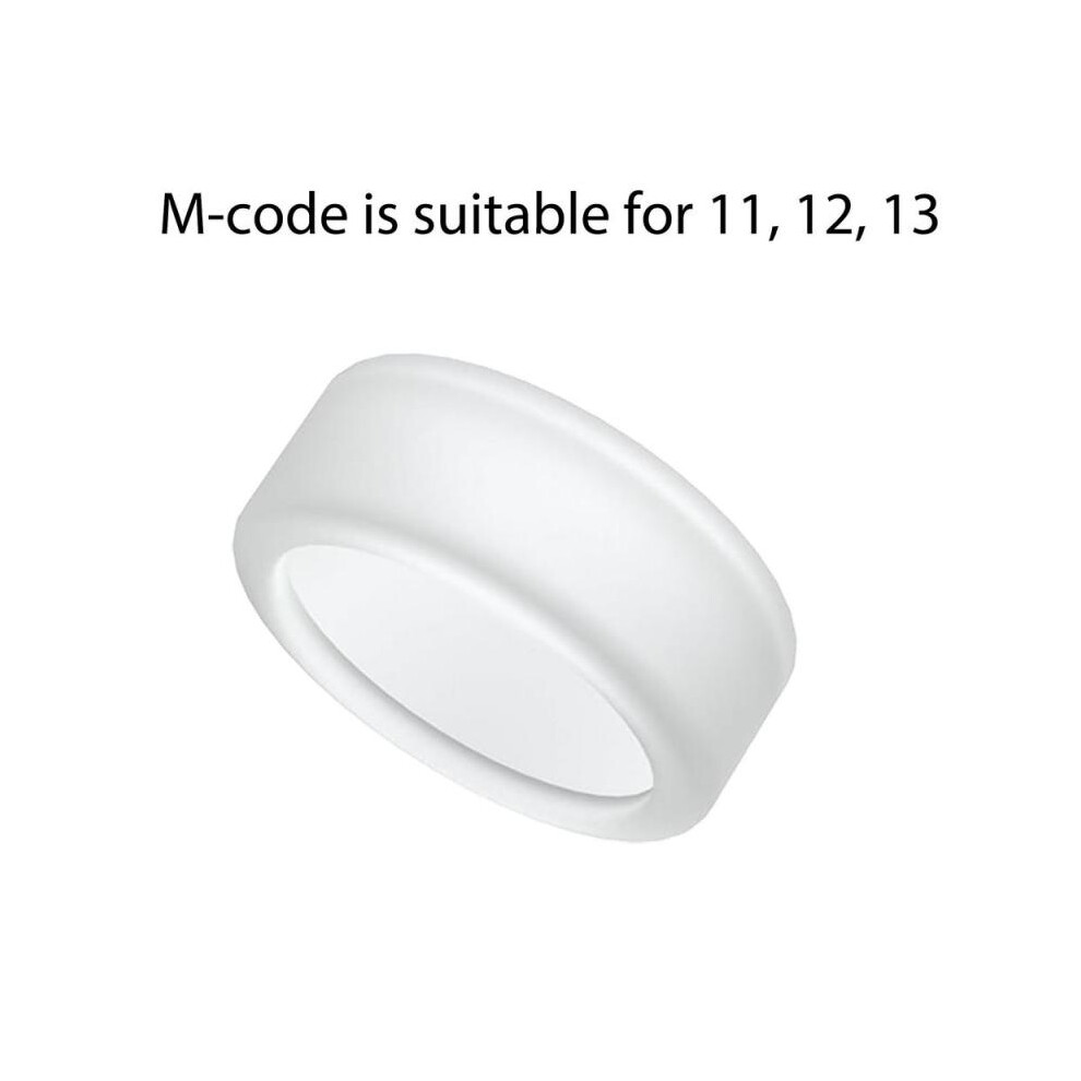 ( M 11 12 13) New Silicone Ring Cover Compatible With Oura Gen 3 Protector Elastic Case For Oura 3 Working Out White 6402857293552