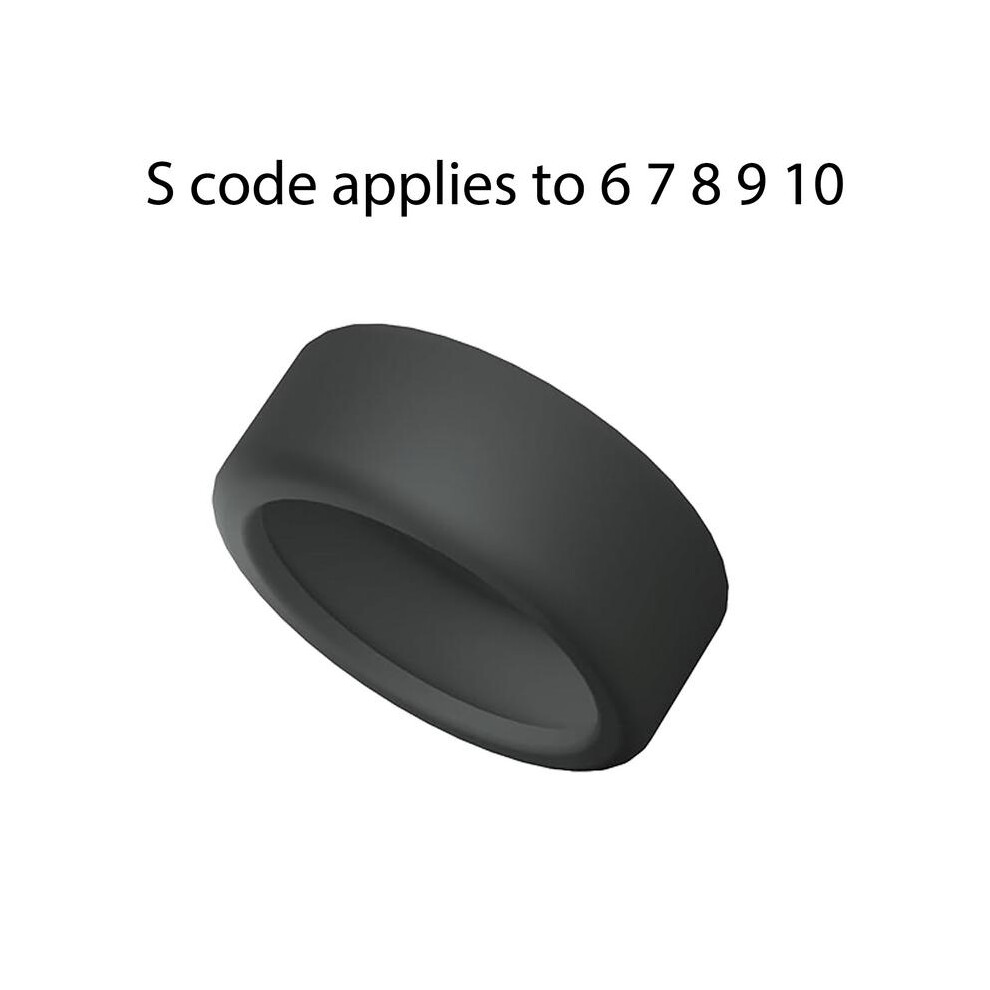 ( S 678910) New Silicone Ring Cover Compatible With Oura Ring Gen 3 Protector Elastic Case For Oura Ring Gen 3 Working Out Black 6402857293583