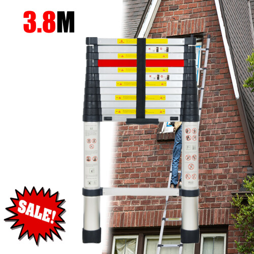 3.8M Heavy Duty Multi-Purpose Aluminium Telescopic Extendable Ladder