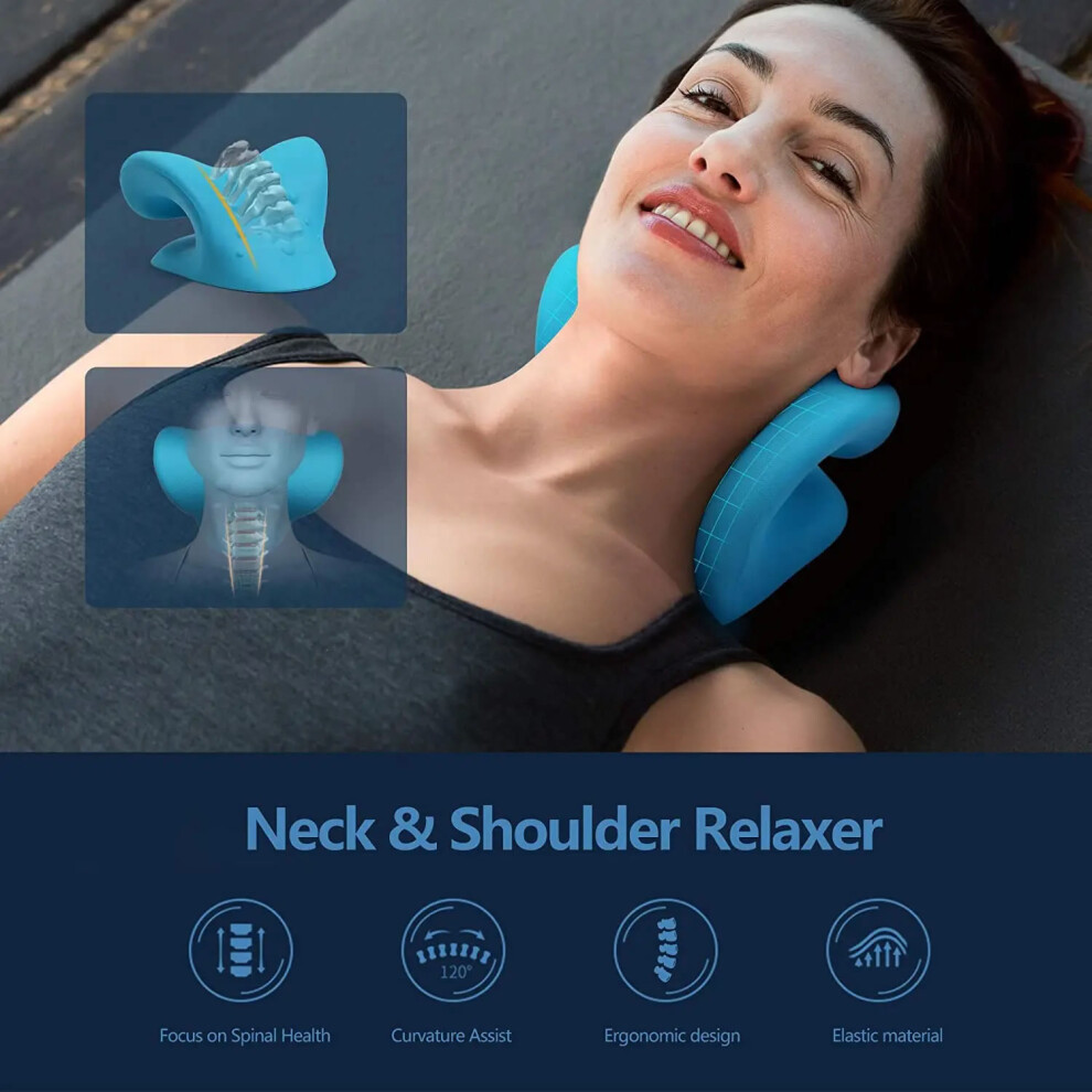 Bepan Green (Green) New Neck Traction Pillow Cloud Shape Neck Stretcher Cervical Relaxer