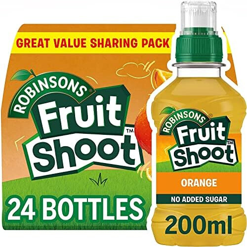 Robinsons Fruit Shoot Orange 24 x 200ml PET bottles 2