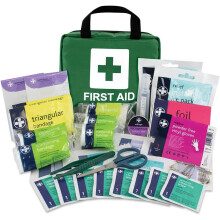 Lewis-Plast Premium First Aid Kit For Home Car Holiday And Workplace - Includes Bandages, Eye Pods, Ice Packs And Essentials 90 Count (Pack of 1)