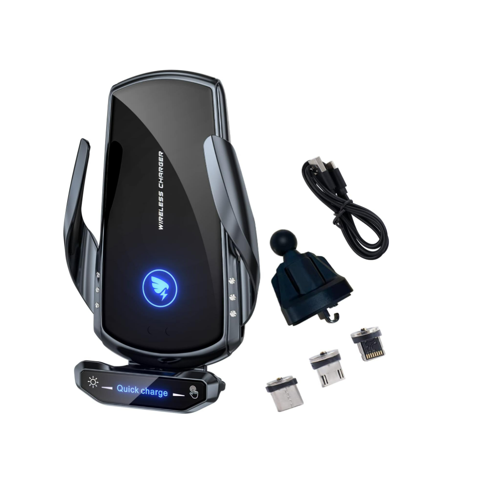 Chronus Wireless Car Charger Mount Automotive Electric Induction 15W Fast Charging Auto Clamping Car Phone Holder Mount Wireless Charging Mount Air 6976919892927