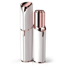 Chronus Facial Hair Remover for Women - as Seen on TV Painless Face Shaver - Electric Hair Removal Device for Face Lips Peach Fuzz with Light (White)