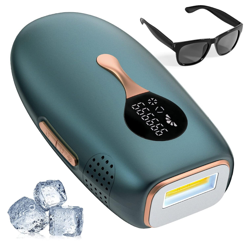 Chronus Ipl Hair Removal With Cooling System, Permanent Hair Removal Device For Women And Men, Painless Hair Remover Upgraded To 999999 Flashes For