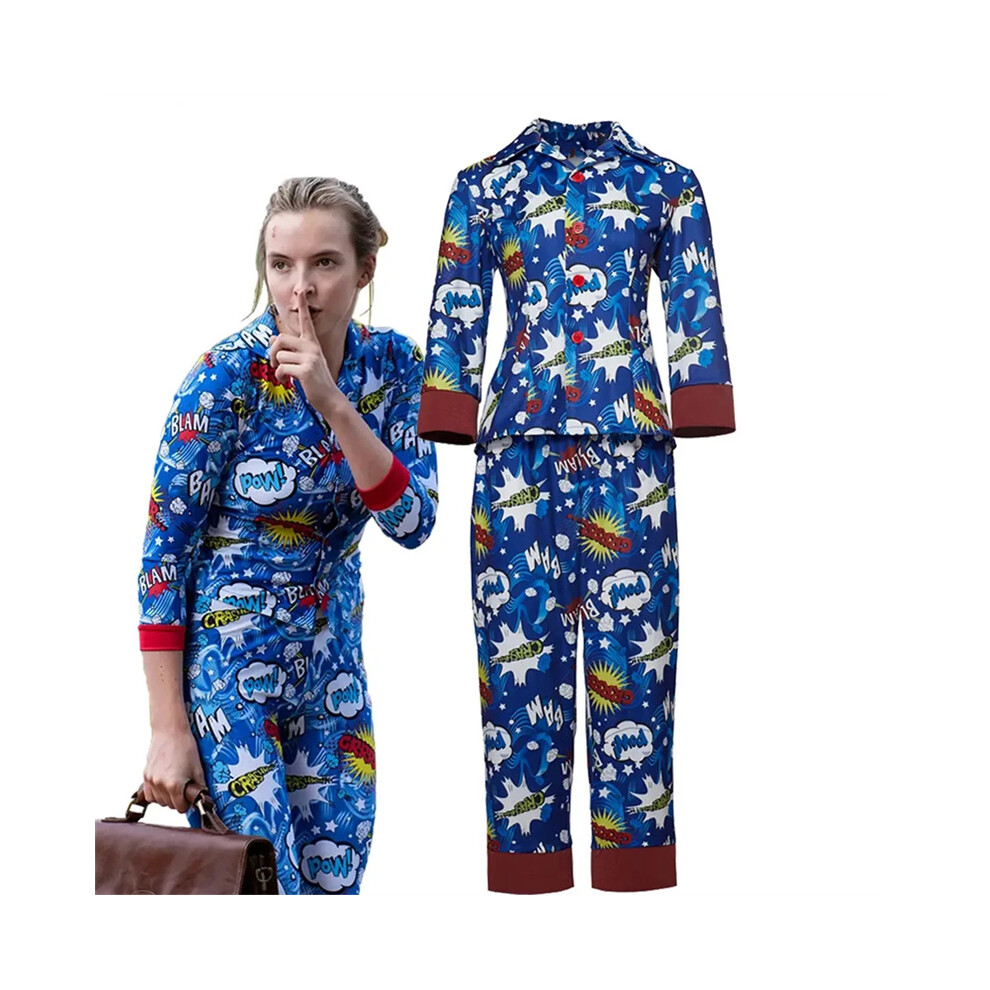 (M) Killing Eve Cosplay Pajamas Women Printed Homewear Not,Specified