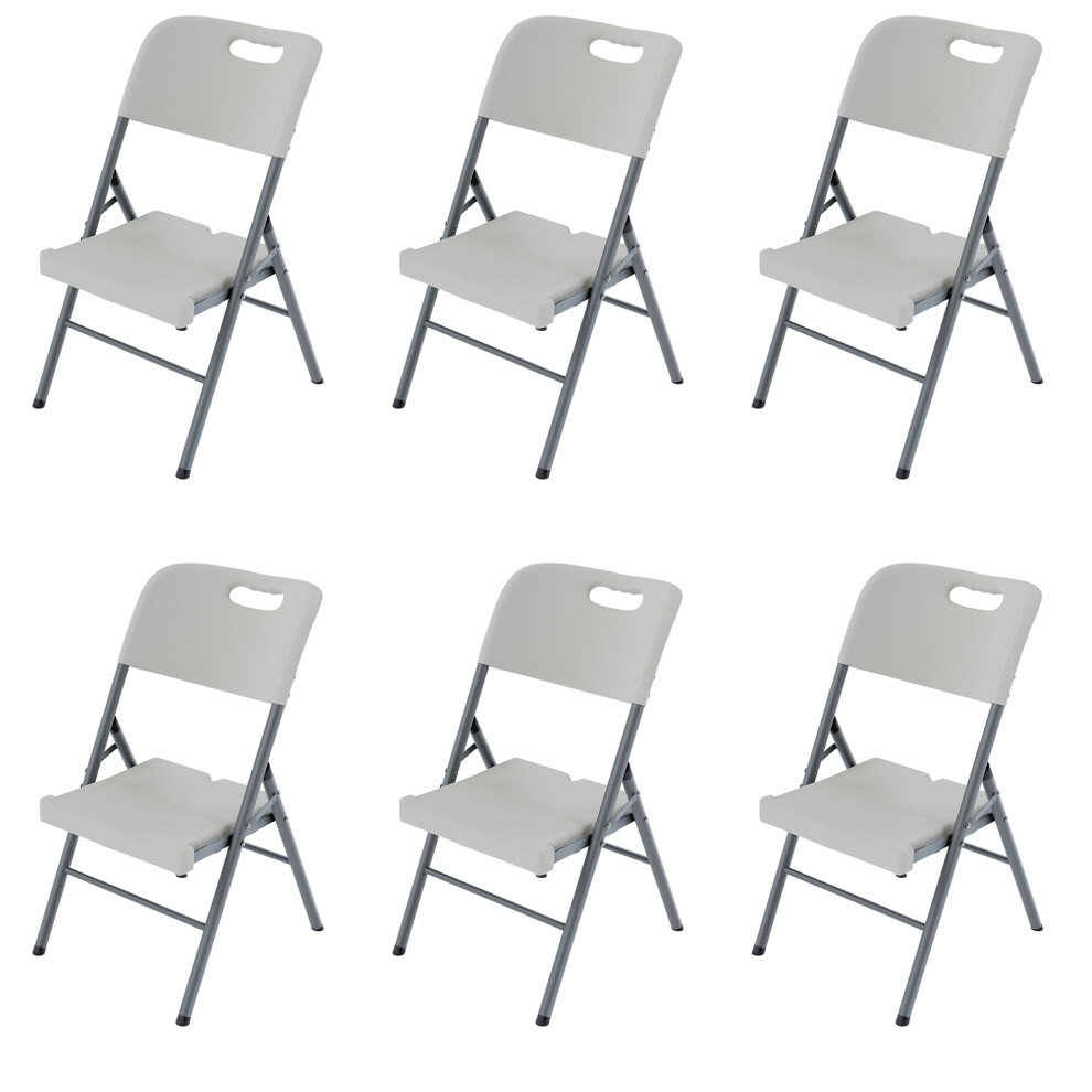 (6) Home Vida Set of Folding Garden Outdoor Chairs