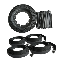 (4 Pack - 40m) KCT 10 Metre Flexible Plastic Lawn Edging Grass Border with Pegs