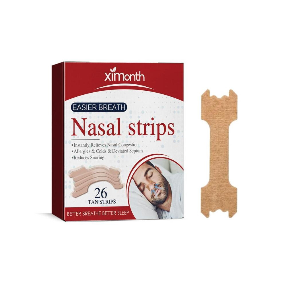 26Pcs Breathe Nasal Strips Right Way Stop Snoring Anti Snoring Strips Easier Better Breathe Health Care