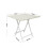 Living And Home 80cm Folding Dining Table with 2 Chairs – Space-Saving White Kitchen Set, MDF & Steel, Lightweight & Sturdy 5