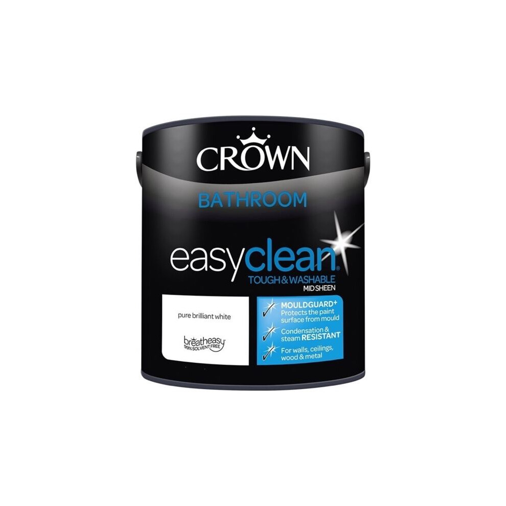 Crown - Easyclean Bathroom Mid Sheen 2.5L - Pbw