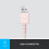 Logitech Logitech H390 USB Wired Headset - Rose Pink 5
