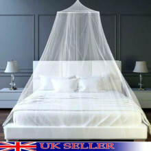 Mosquito Net Canopy Dome Fly Insect Protect Double King Bed Tent Mesh Curtain