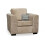 Nancy Beige Fabric Armchair 2