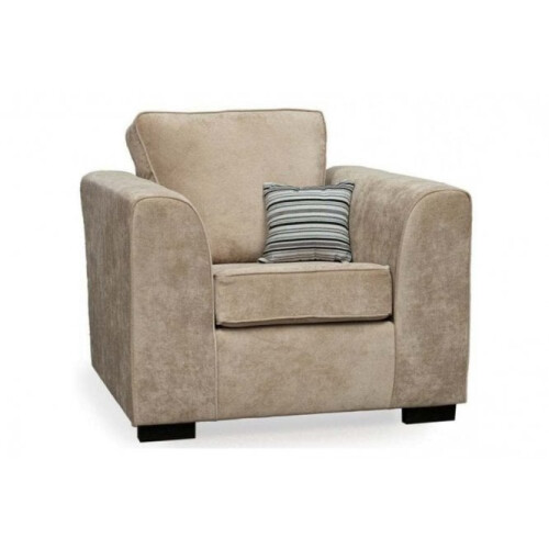 Nancy Beige Fabric Armchair 1